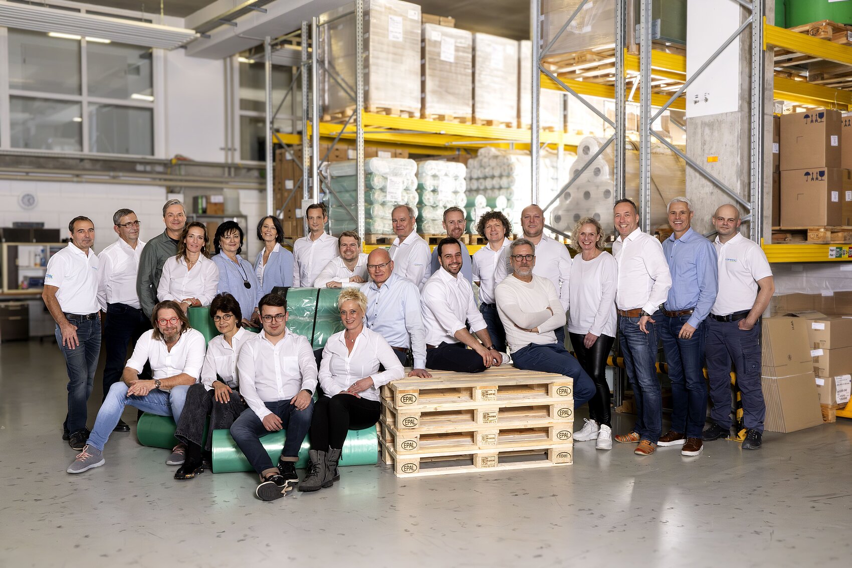 Das Corpac Team zusammen im Lager